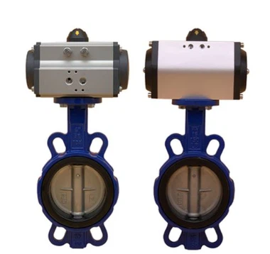 Pneumatyczny zawór motylkowy